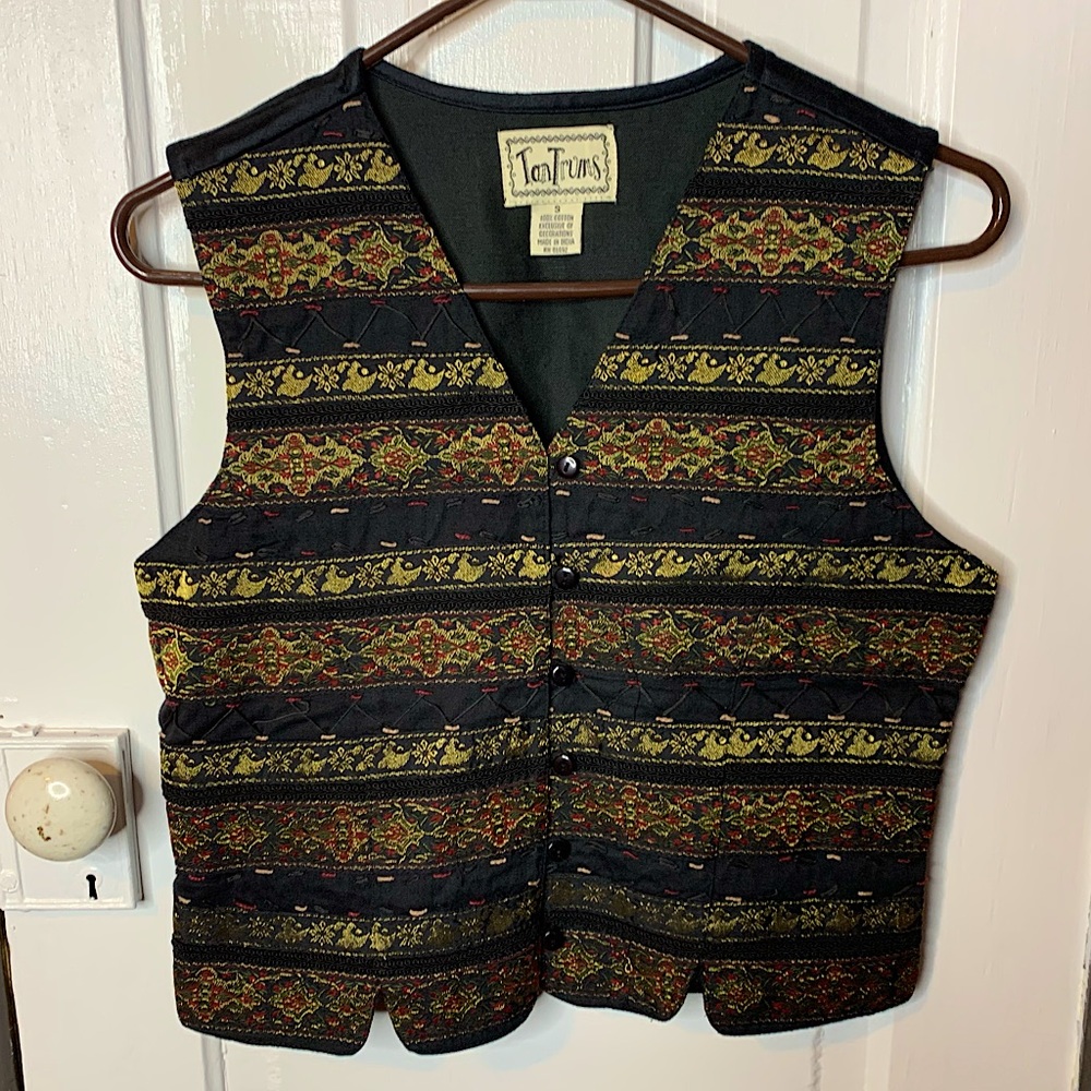 Vintage Tantrums Embellished Boho Indie Style Vest